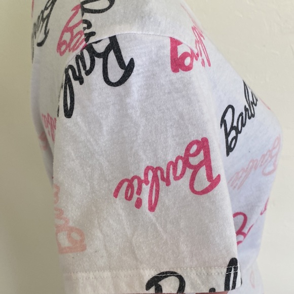 Rue 21 White Super Cute Barbie In Cursive Shirt - Picture 7 of 15